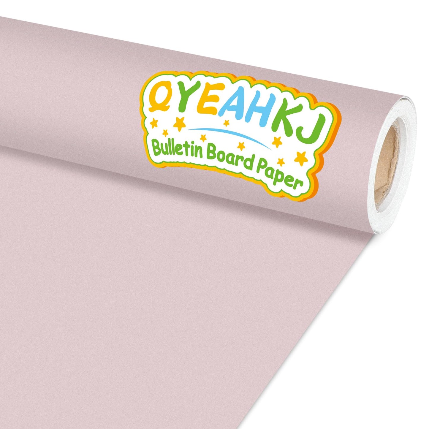 Qyeahkj Mauve Bulletin Board Paper Roll Lavender Pink Bulletin Board Background Paper Fade Resistant Classroom Decoration Poster Art Craft Home Wall Education Decoration Supplies 17.7in x 20ft