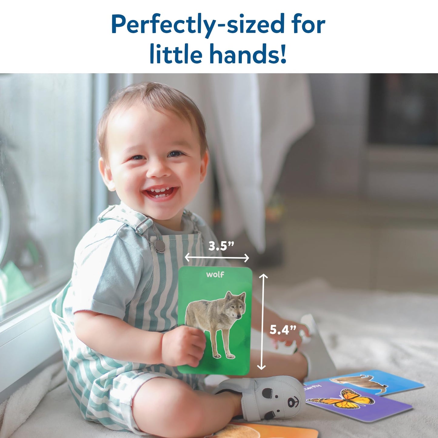 Skillmatics Thick Flash Cards for Toddlers - First 100 Animals, Montessori Toys, Preschool Learning Activities, Learning Aids, Gifts for Kids Ages 1, 2, 3, 4 Years