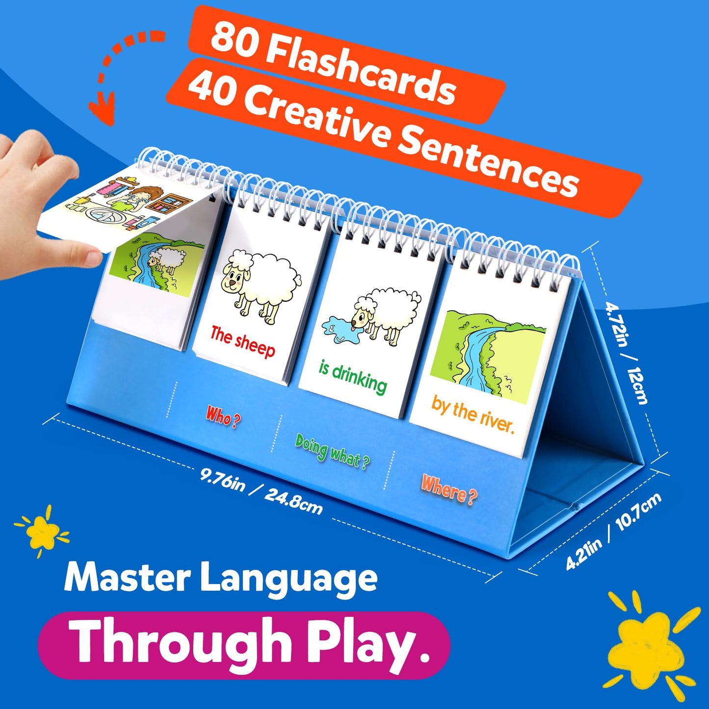 Aizweb Sentence Building for Kids,Speech Therapy Learn to Read for Preschool Kindergarten 1st 2nd Grade Classroom Must Haves,Phonics Reading Learning Games,Special Education for Homeschool Supplies