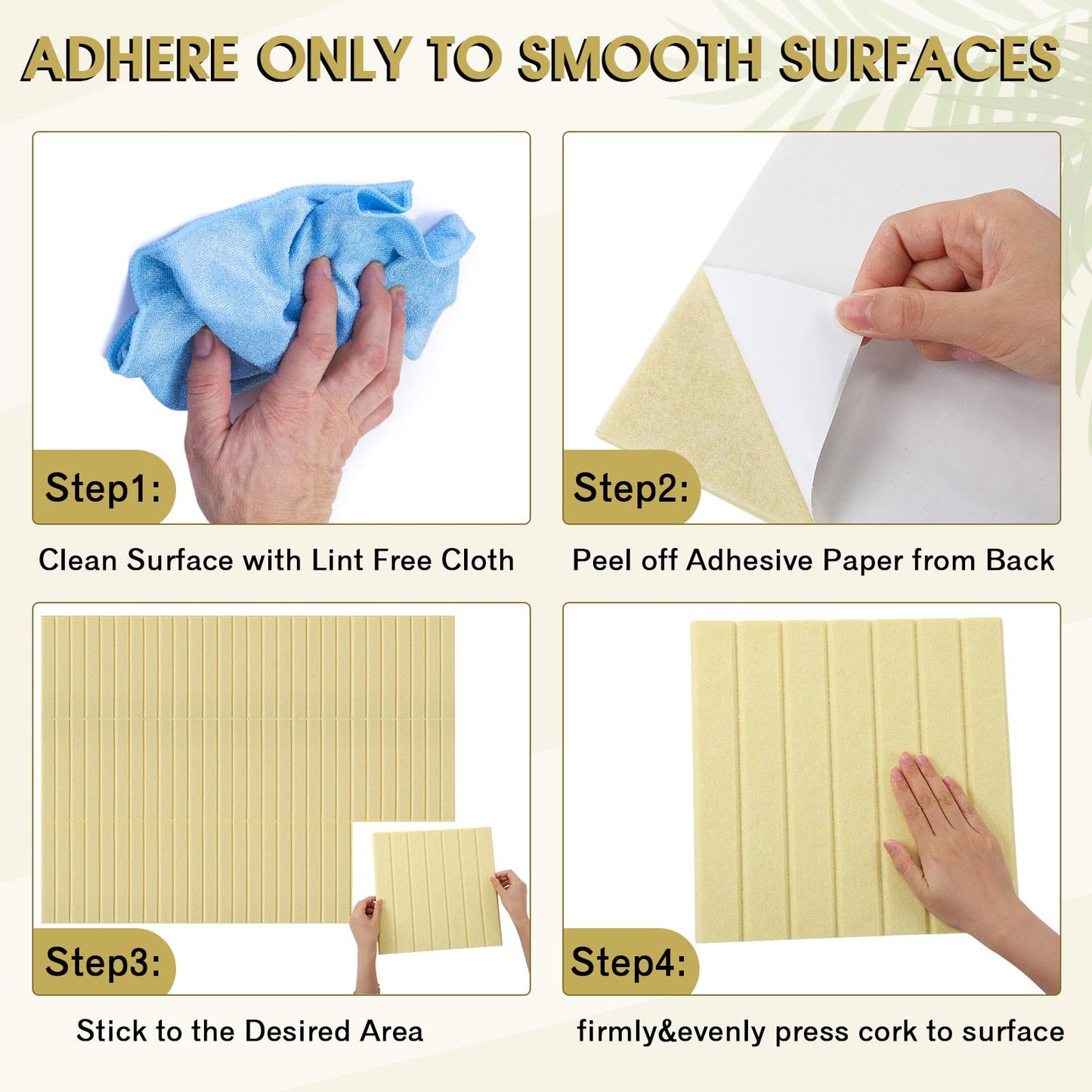 Honoson 12 Pack 48"x 36" Large Cork Board Alternative Felt Bulletin Board Wall Tiles with Safe Square Adhesive Roll Cork Tiles for Walls Home Office Classroom Back to School Pin Panels(Light Yellow)