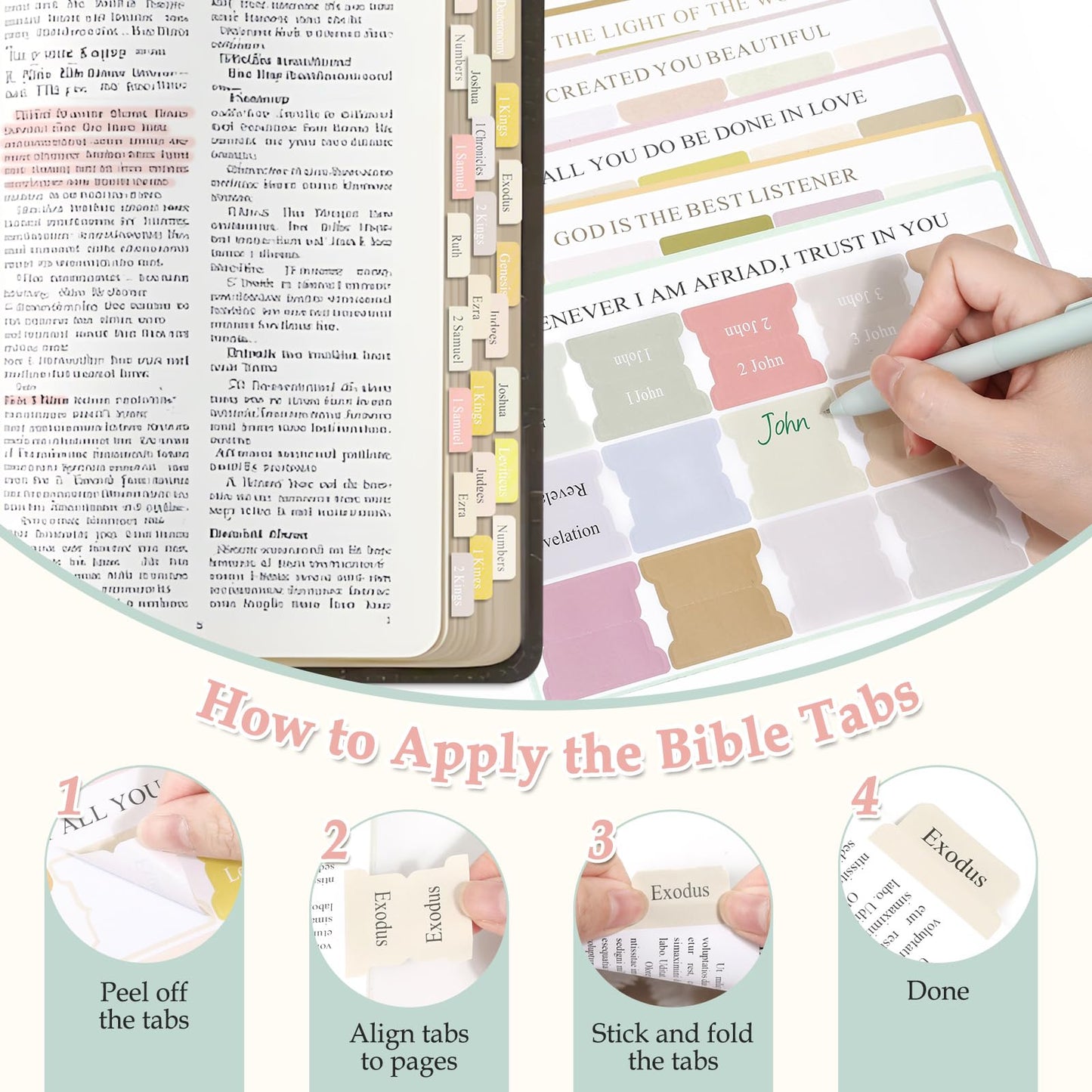 LifeisLuck Bible Journaling Kit, Bible Study Supplies Journaling Kit with Highlighters Marker Pens No Bleed Strip Index Tabs Bible Accessories Set for Women Students Beginner, Christian Gifts