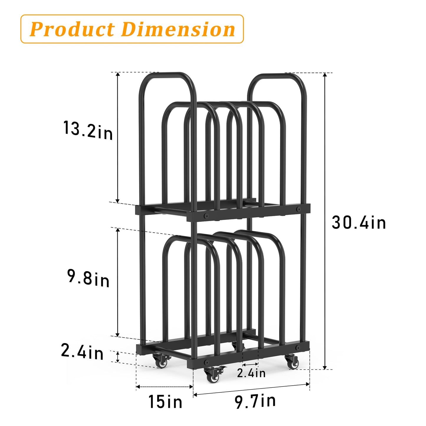 BERPET Art Storage Rack with Wheels, Double-Tier Adjustable Metal Drying & Display Stand for Canvas, Boards, Prints, and Artwork – Heavy-Duty Mobile Organizer for Studio, Classroom