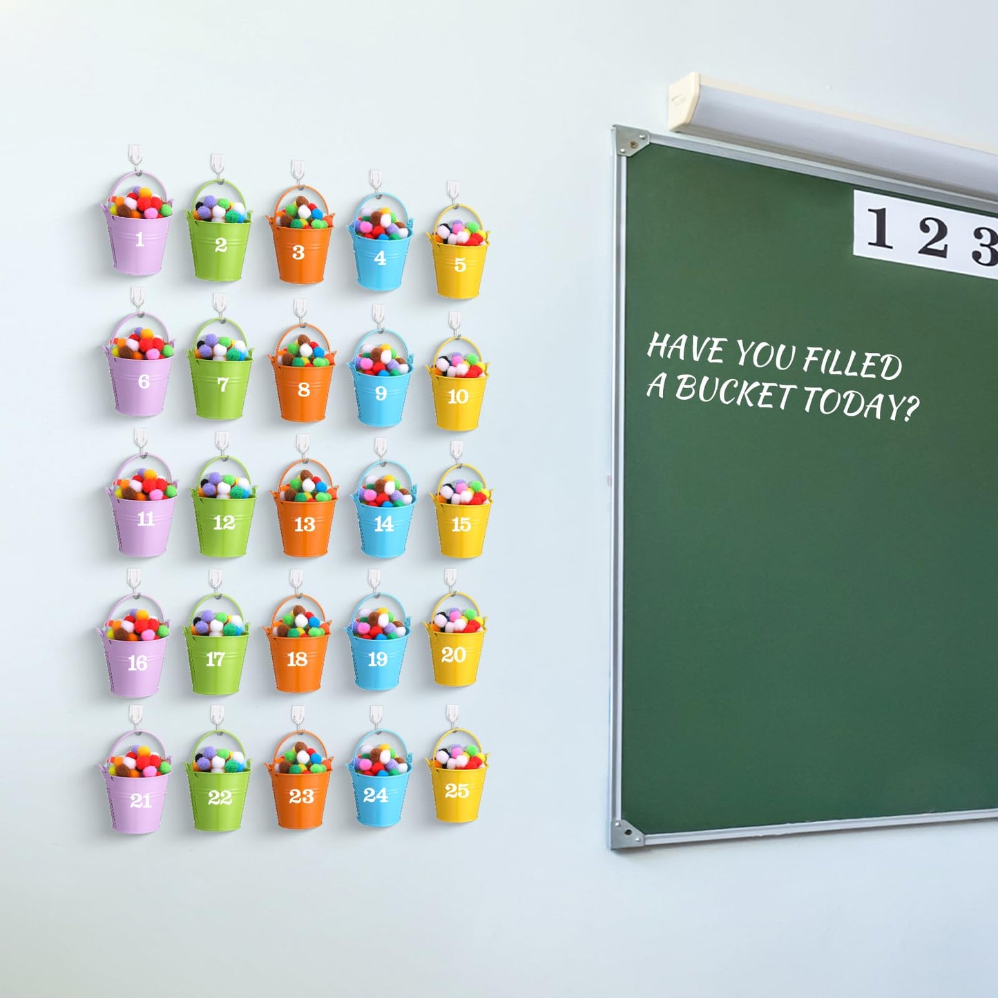 JellyArch Classroom Management Tools have You Filled a Bucket Today bucket Filler Activities Positive Behavior Reward Jars Teacher Essentials Preschool Elementary Classroom Must Haves(Colourful)