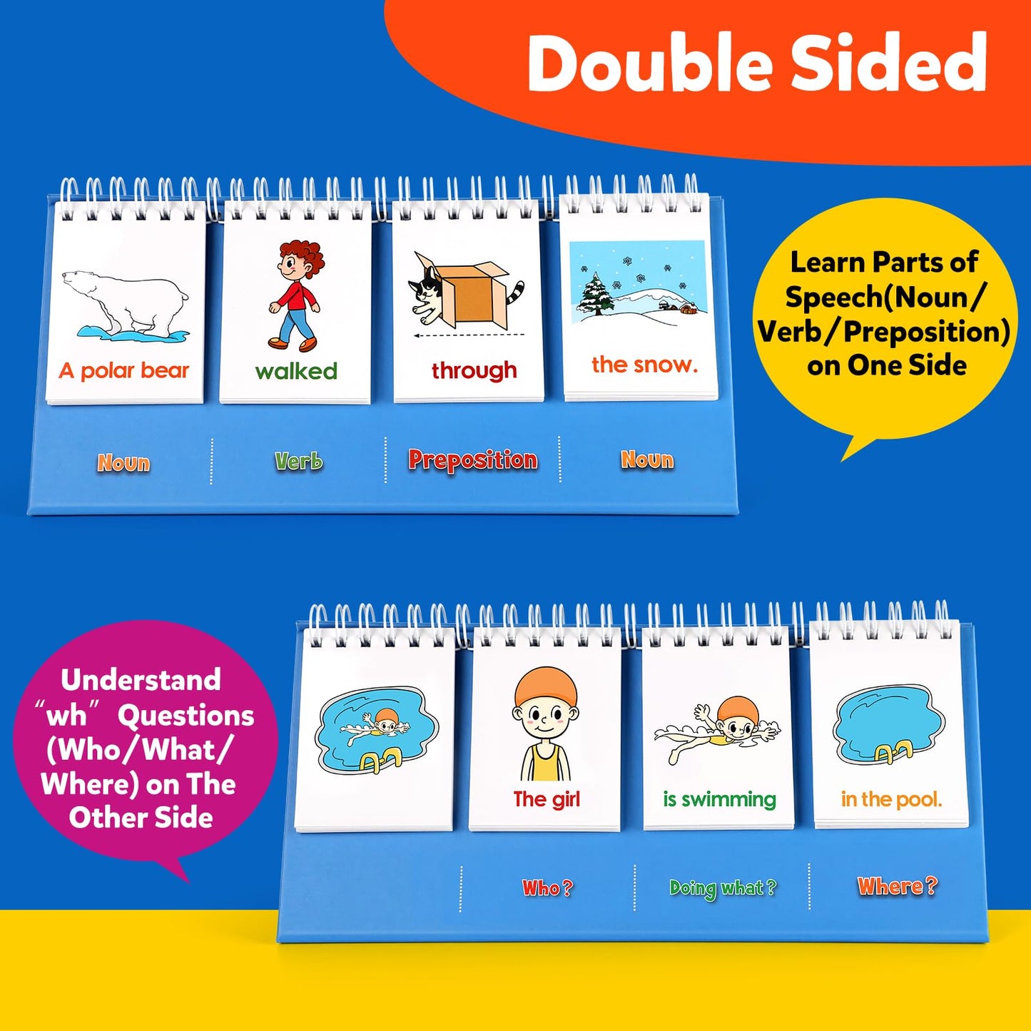 Aizweb Sentence Building for Kids,Speech Therapy Learn to Read for Preschool Kindergarten 1st 2nd Grade Classroom Must Haves,Phonics Reading Learning Games,Special Education for Homeschool Supplies