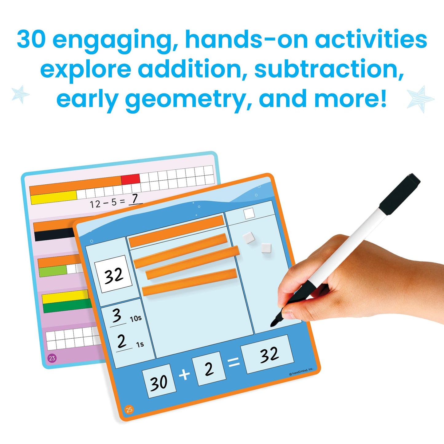 hand2mind Cuisenaire Rods: Early Math Activity Set – Teaching Fraction Bars, Montessori Math Manipulatives, Math Teacher Must Haves Elementary, Kindergarten Homeschool Supplies