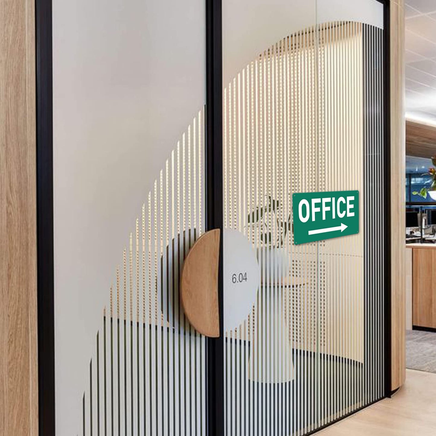 Custom Metal Sign For Doors - Office & Home - 8 x 12 In