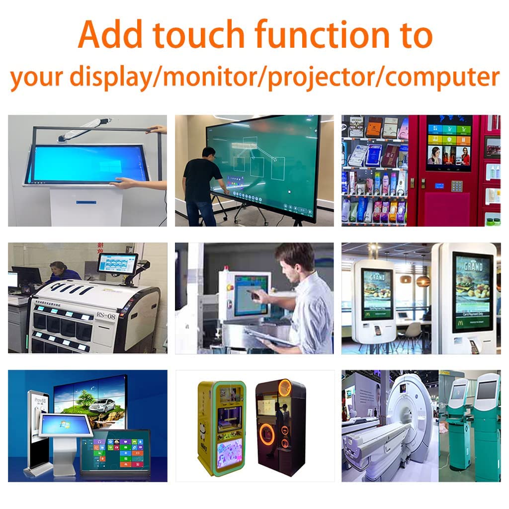 Chengying 23.6 inch (16:9) Infrared Multi-Touch Overlay - IR Touch Frame - 23.6" Infrared Touch Panel - USB Interface - with Protective Glass