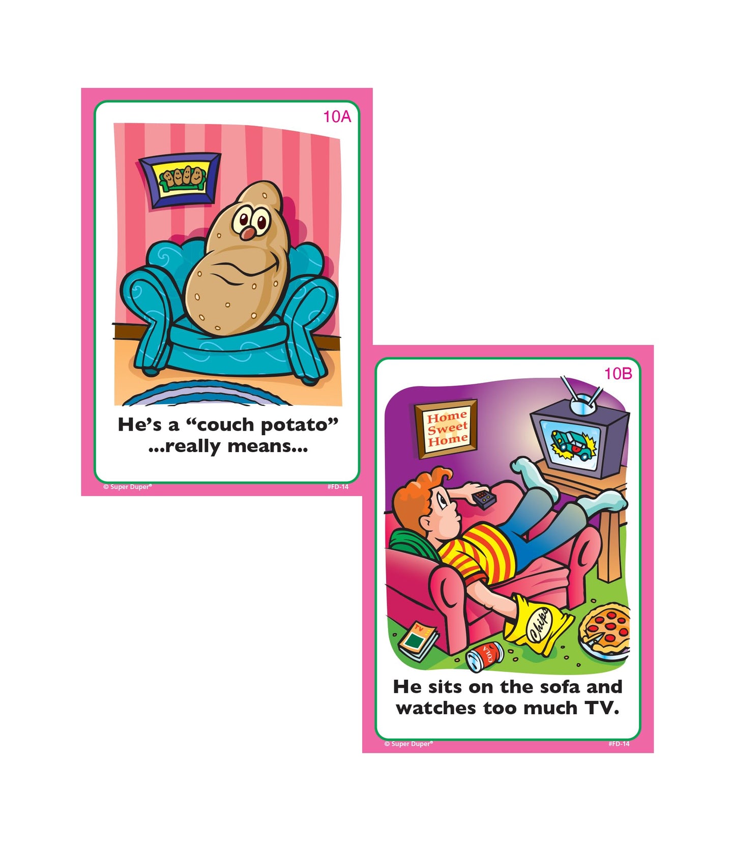Super Duper Publications | Idioms Fun Deck | Figurative Language Skills Flash Cards | Educational Learning Materials for Children