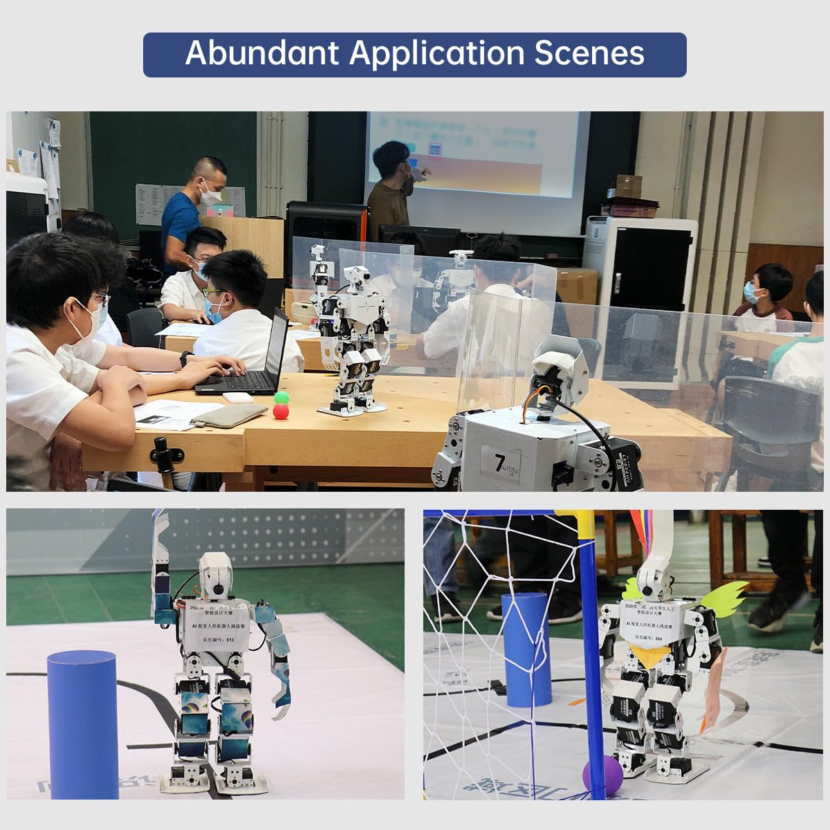 HIWONDER Humanoid Robot with ChatGPT Multimodal AI Models AI Embodied Intelligent Vision Scene Voice Understanding 18DOF Educational Robot Kit Python Programming, TonyPi Standard & RaspberryPi 5 8GB