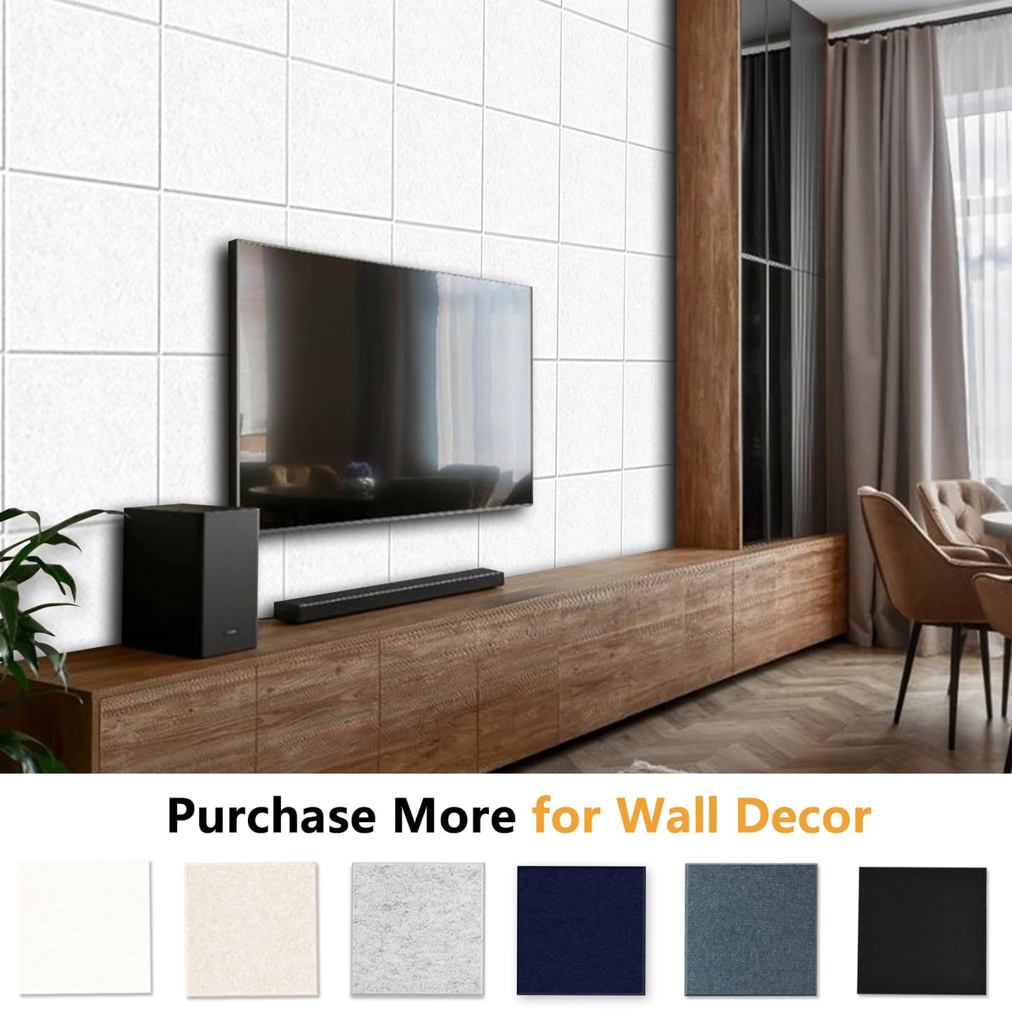 Large Cork Board Tiles for Wall with Push Pins, Removable 36" x 24" Bulletin Board Sets, Adhesive Pin Board | Magrowill 6 Packs Felt Panels for Interior Wall Decor