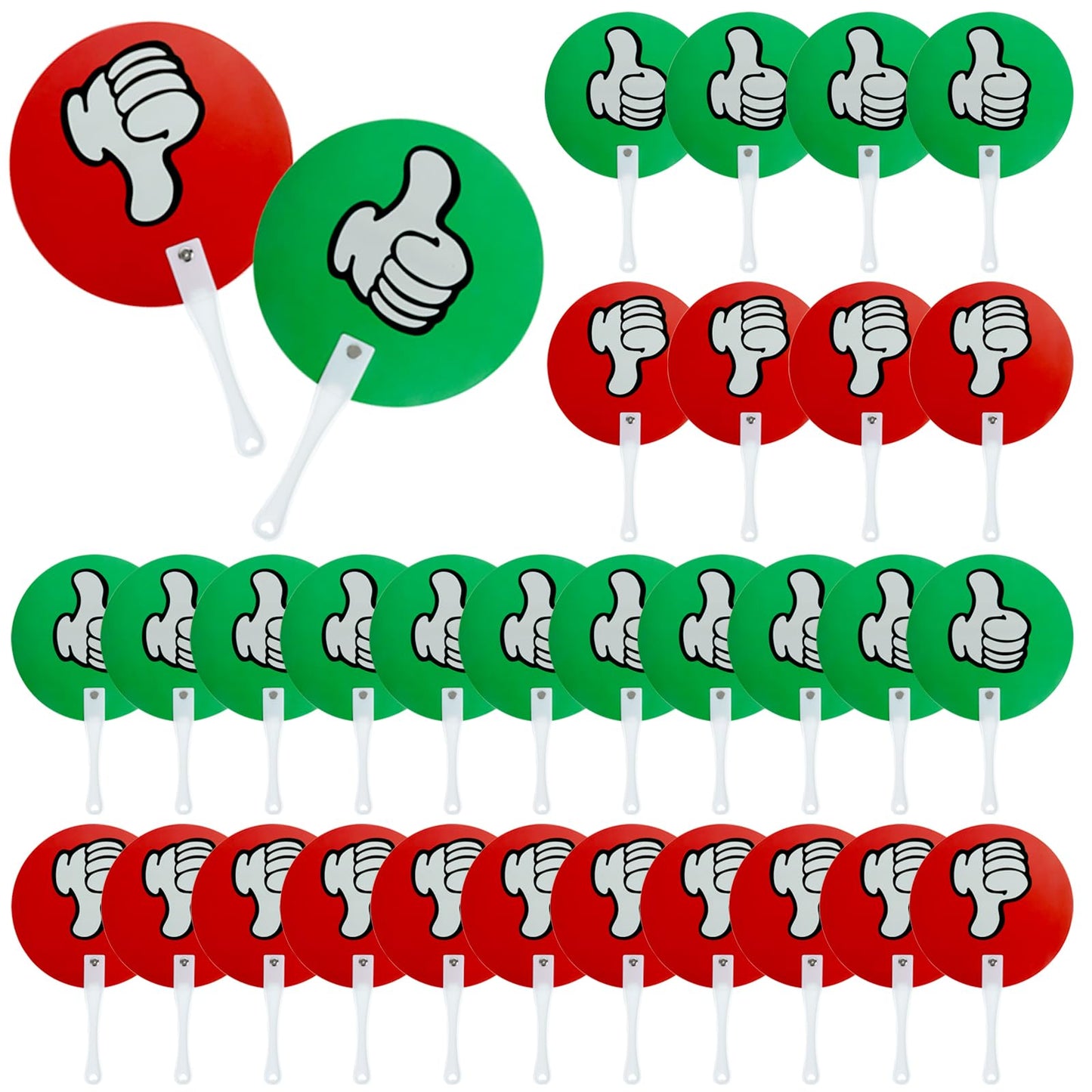 30 Pack Thumbs up Thumbs Down Classroom Voting Paddles Small Group Classroom Supplies Teacher Supplies, Yes or No Classroom Signs Student Supplies