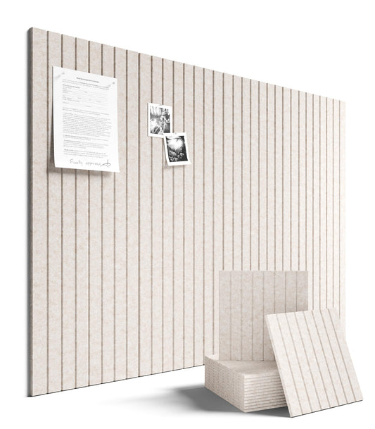 Fluxynara Large Felt Bulletin Board 48" x 36" Cork Board Alternative-12 Pack with 70 Safe Removable Adhesive Tabs, Cork Boards for Walls Cork Board for Home Office Classroom Pin Board (Oatmeal)
