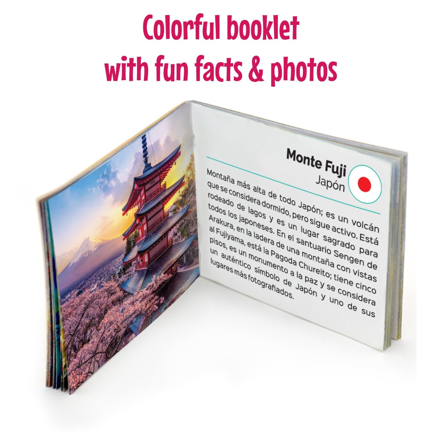 Menique Explore the World Memory Matching Game – Spanish Edition – 100 Cards (50 Pairs) with Iconic Landmarks, Country & Flag – Educational Geography Game in Spanish.