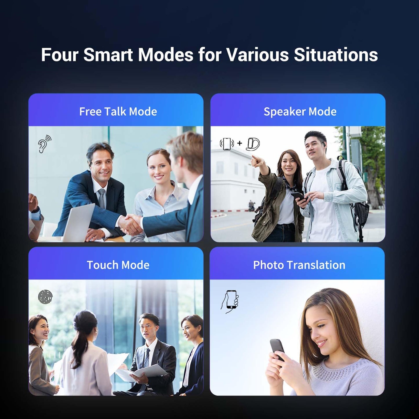 Wooask AI Translator Earbuds, 144 Language Translator Earbuds OWS 3-in-1 AI Translation Earbuds Real Time F56 Beige (No Offline Package)
