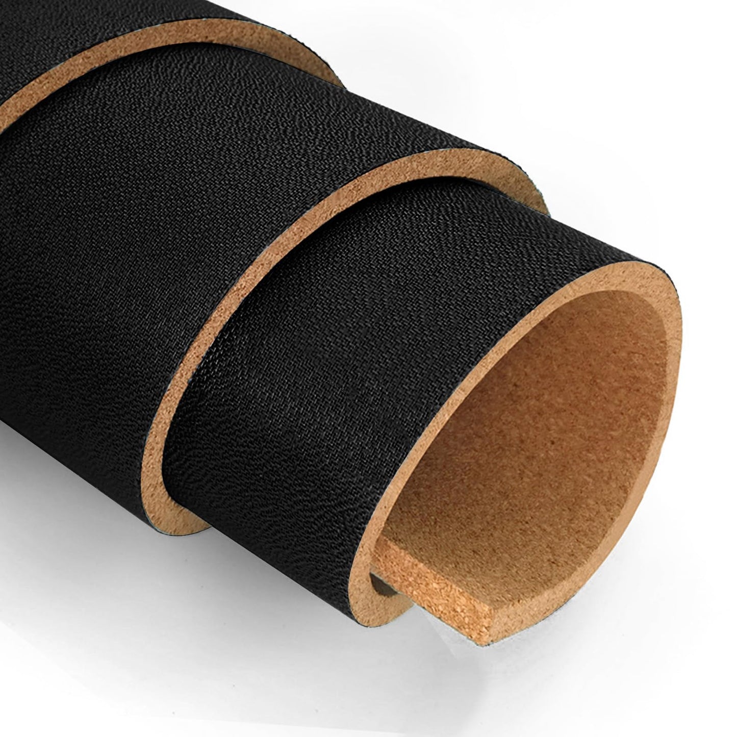 Cork Roll Black Linen Bulletin Board 48" x 12", 1/4" Thick Frameless Natural Corkboard Sheet for Walls Pictures Photo Vision Prayer, ZHIDIAN Roll of Cork for DIY Projects Home Office School