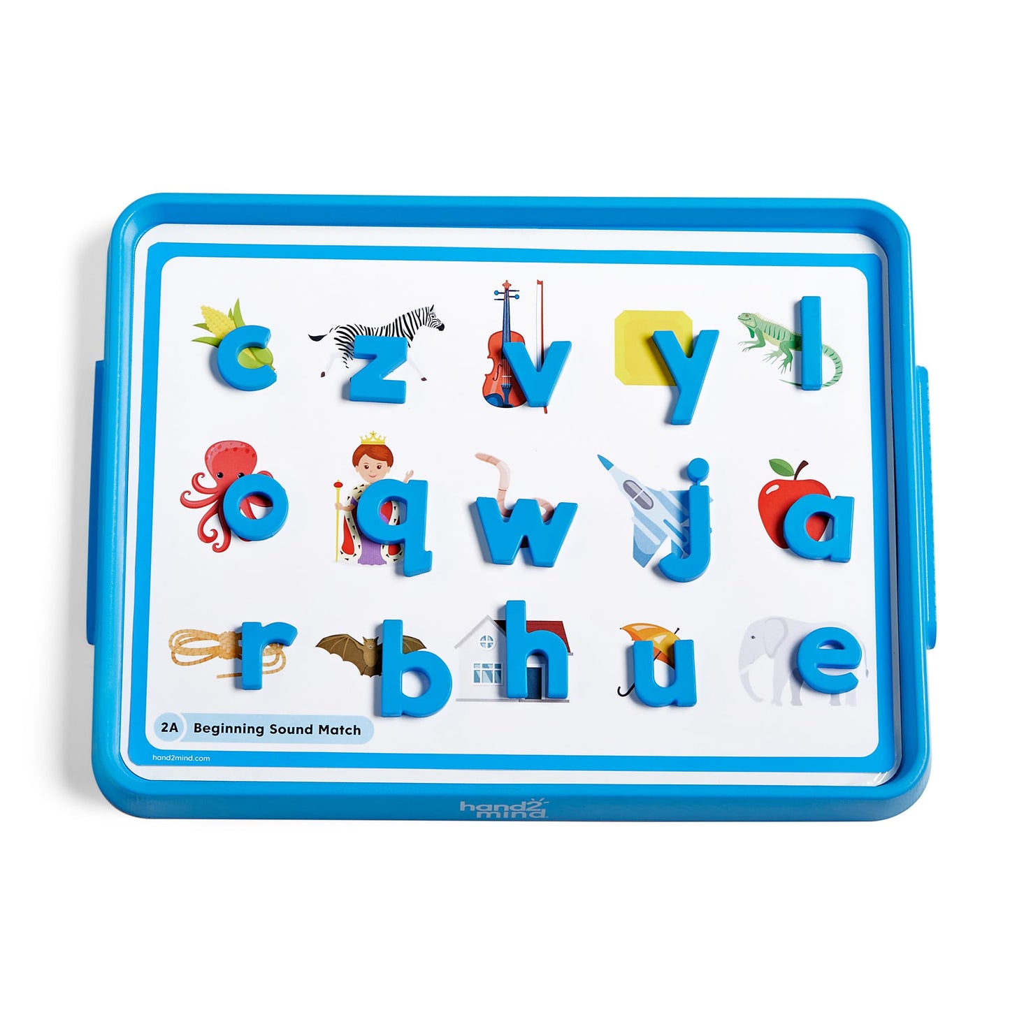 hand2mind Alphabet Word Work Small Group Set, Lowercase Magnetic Letters, Magnetic Letter Trays, Phonics Manipulatives, Phonemic Awareness Activities, Science of Reading Classroom Materials (Set of 6)