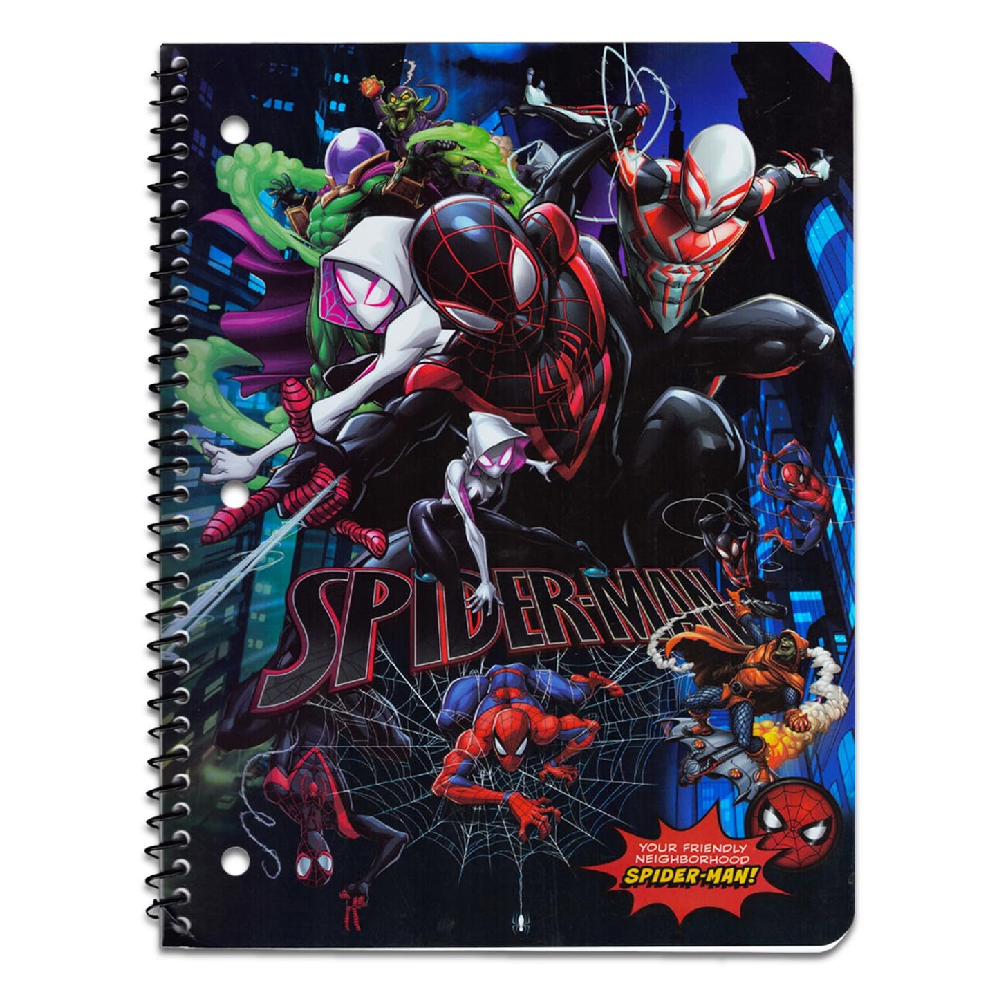 Spiderman Notebook for School Set- Spiderman Notebook for Boys Bundle with 2 Spiderman Notebooks Plus Stickers, Bookmark, More | Spiderman School Supplies for Kids