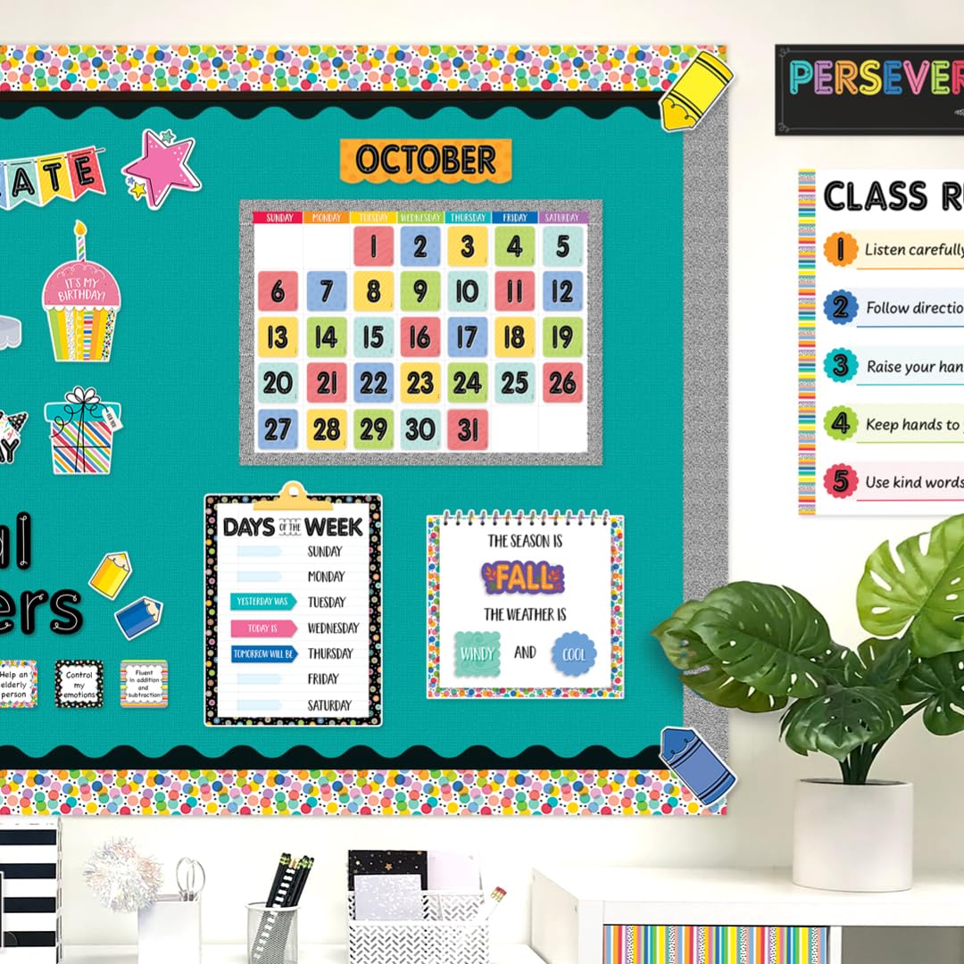 CTP Core Decor Pattern Play Calendar Set Bulletin Board Set Classroom Decorations (Creative Teaching Press 11112)