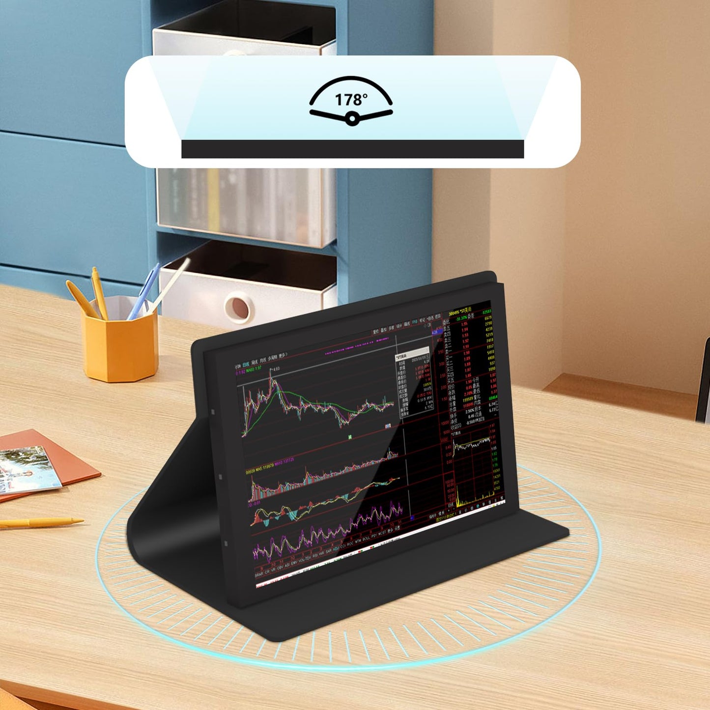 Aurevita 7 Inch Mini Monitor HDMI, Portable Monitor, 1024×600 LCD Screen, 178° View Angle IPS, Mini Small Display for PC/TV/DVD/CVBS（No Touchscreen