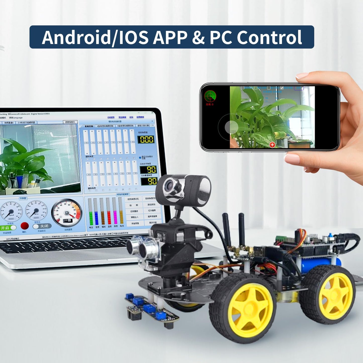 Robot Car Kit for Arduino Robotics Kit for Adults Smart Car Robot Teen Gifts Programable Robot DIY for STEM Education