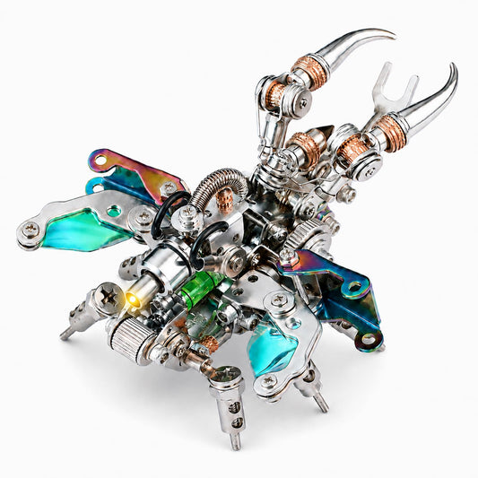 Adult 3D Metal Puzzle, Punk Beetle Metal Model Set, 3D Puzzle Mechanical Insect Building Blocks, Fun DIY Assembly, high-end Men's Gifts.