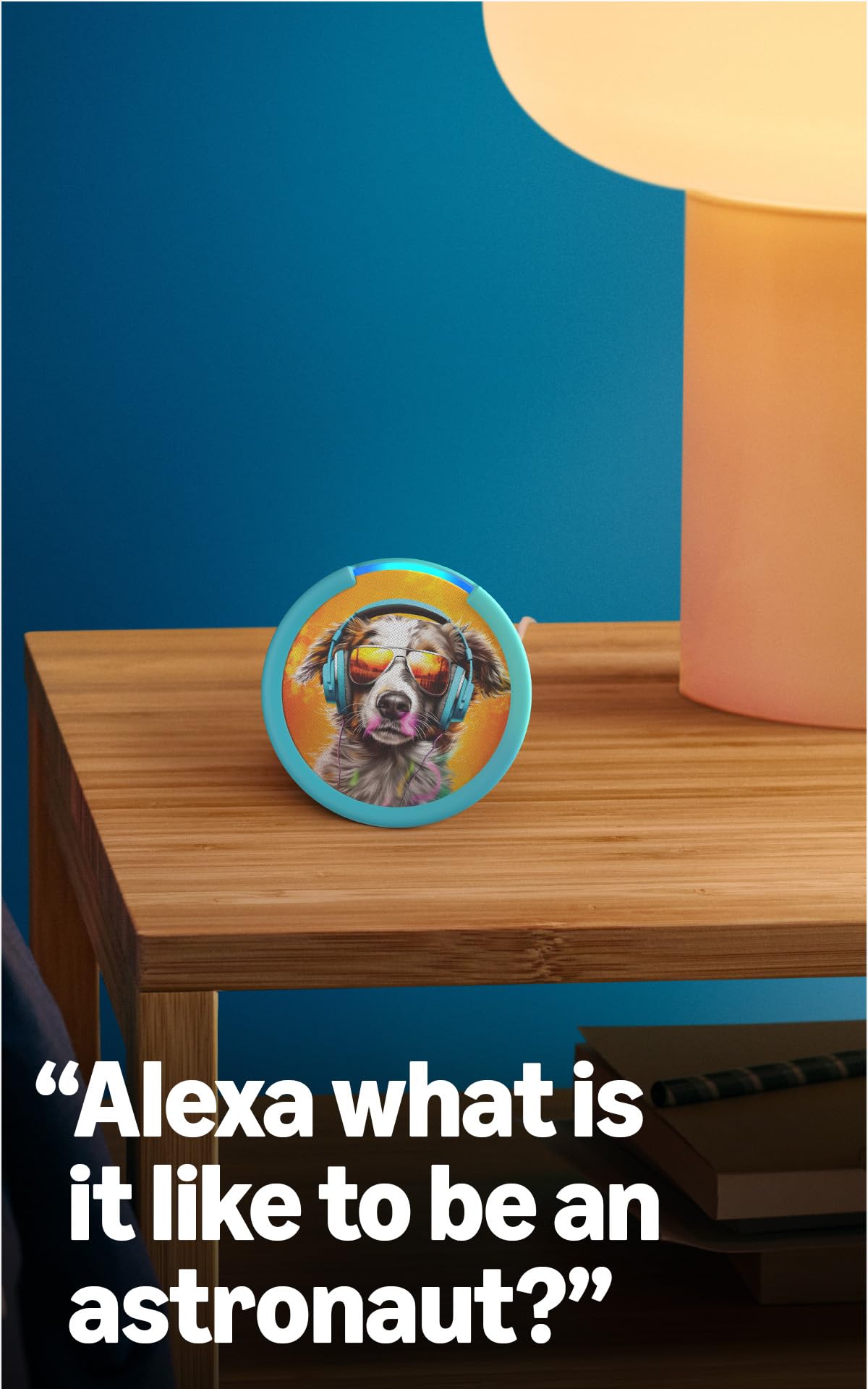 Amazon Echo Pop Kids (newest model), Designed for kids, Designed for Alexa+, parental controls, Includes 6 months of Amazon Kids+, Anthro Pup
