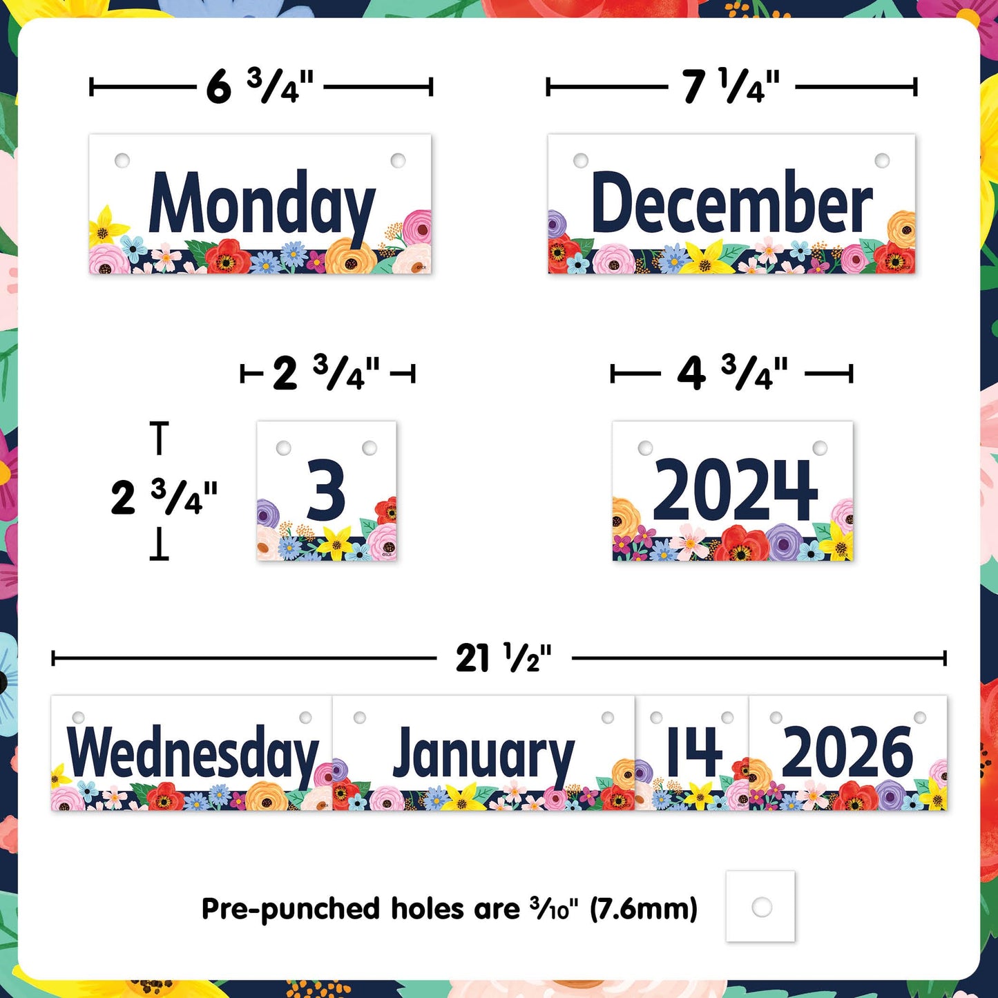 Teacher Created Resources Wildflowers Flip Calendar