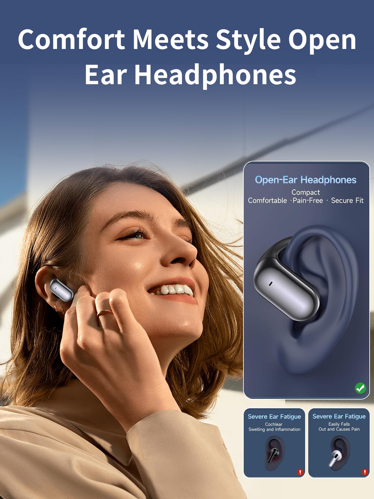 YETHKE 144 Languages AI Translation Earbuds, Bluetooth 5.4 Headphones Translator, 4-in-1 Smart Mode Touch Screen Real-Time Earphones Fit iOS and Android Devices, Ideal for Travel, Business, Learning