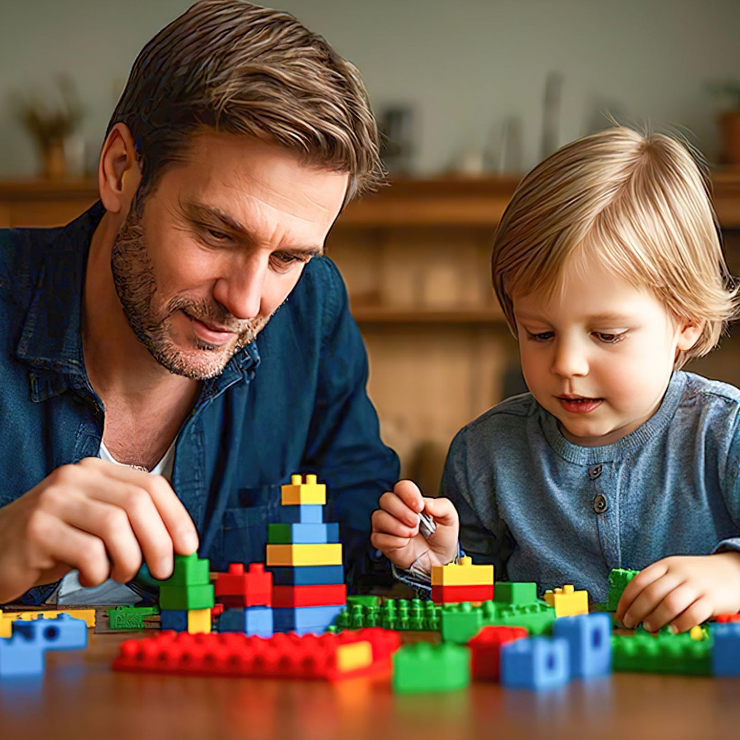 3 otters 1000 PCS Building Blocks, Building Toys for Kids Classic Construction Toy Set, Creative Compatible with Major Brands Holiday Classroom Gifts for Boys and Girls