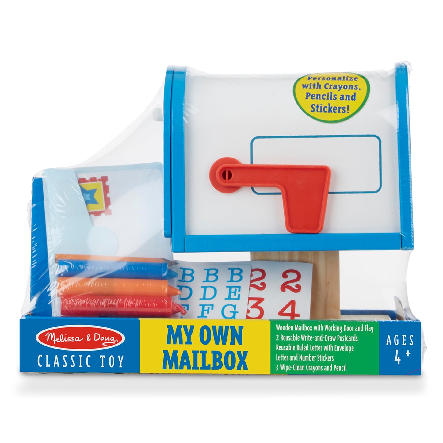 Melissa & Doug My Own Wooden Mailbox Activity Set and Educational Toy