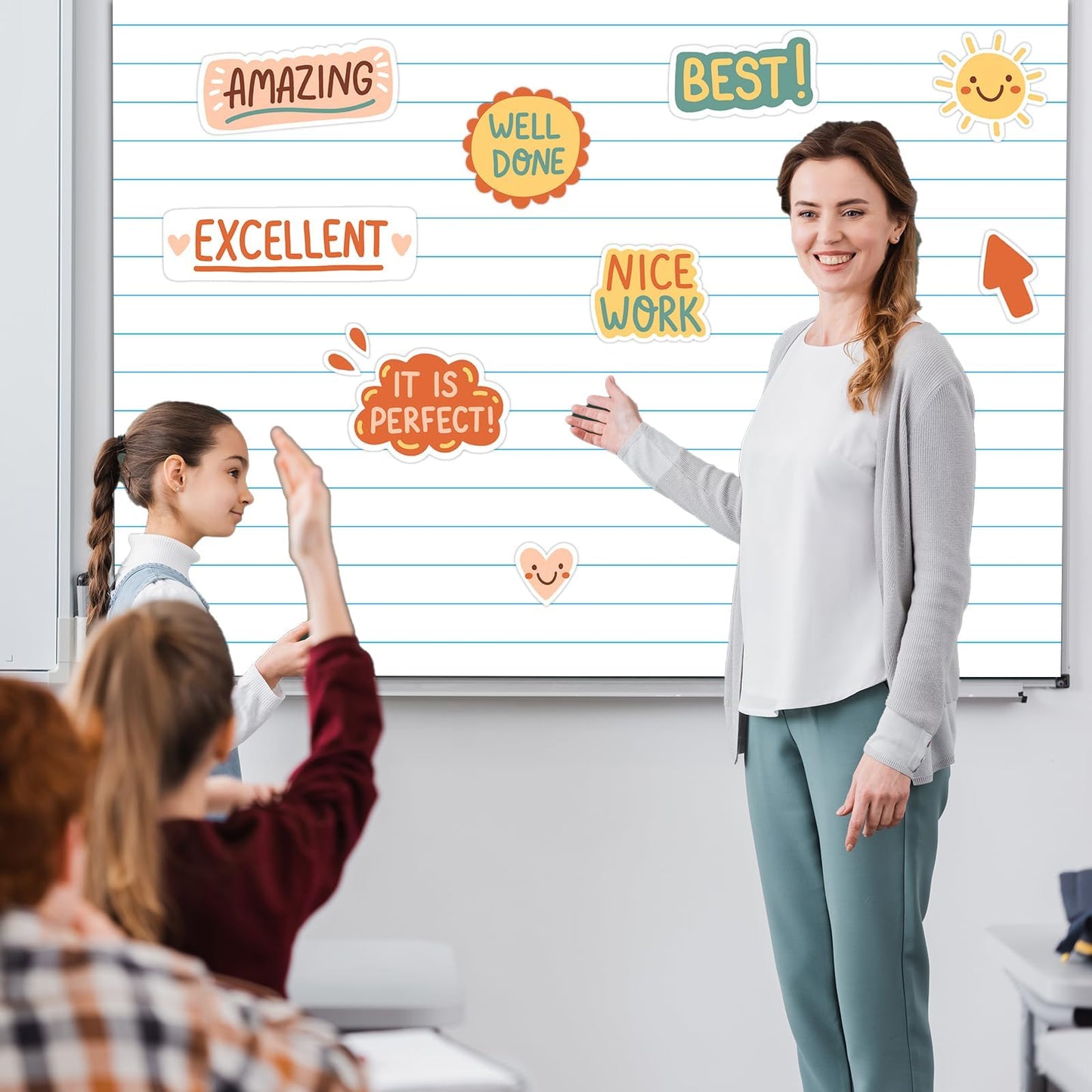 120x47 in Bulletin Board Fabric Background Back to School Classroom Decoration Large Polyester Photography Backdrop for Class Home Office Wall Decor Pillows Curtains Crafts Notebook
