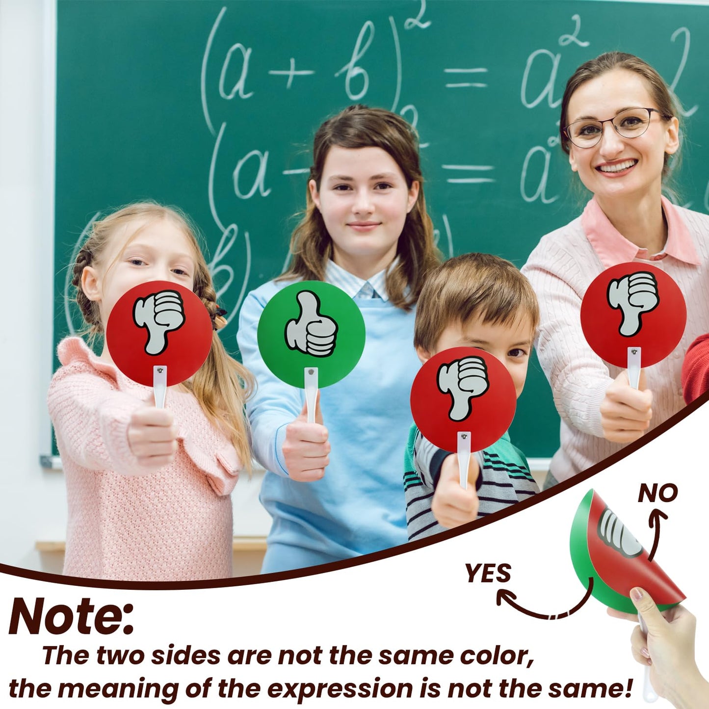 30 Pack Thumbs up Thumbs Down Classroom Voting Paddles Small Group Classroom Supplies Teacher Supplies, Yes or No Classroom Signs Student Supplies