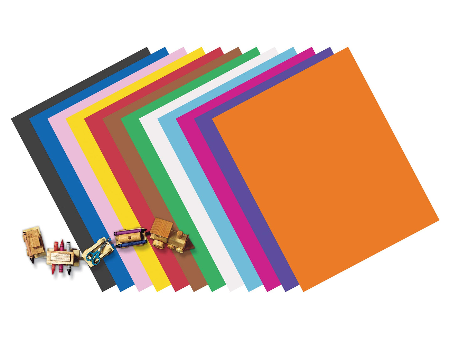 Pacon Railroad Board 25 Sheets, Tagboard 100/Pack Arts & Crafts Bundle