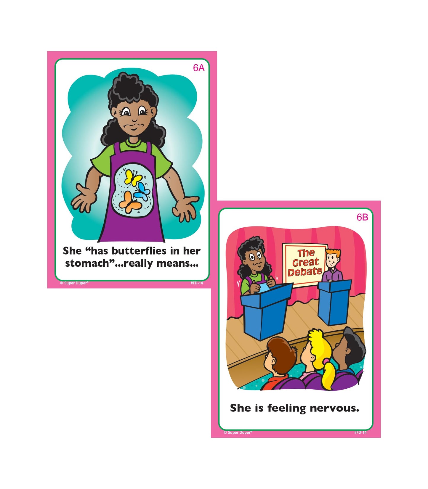 Super Duper Publications | Idioms Fun Deck | Figurative Language Skills Flash Cards | Educational Learning Materials for Children