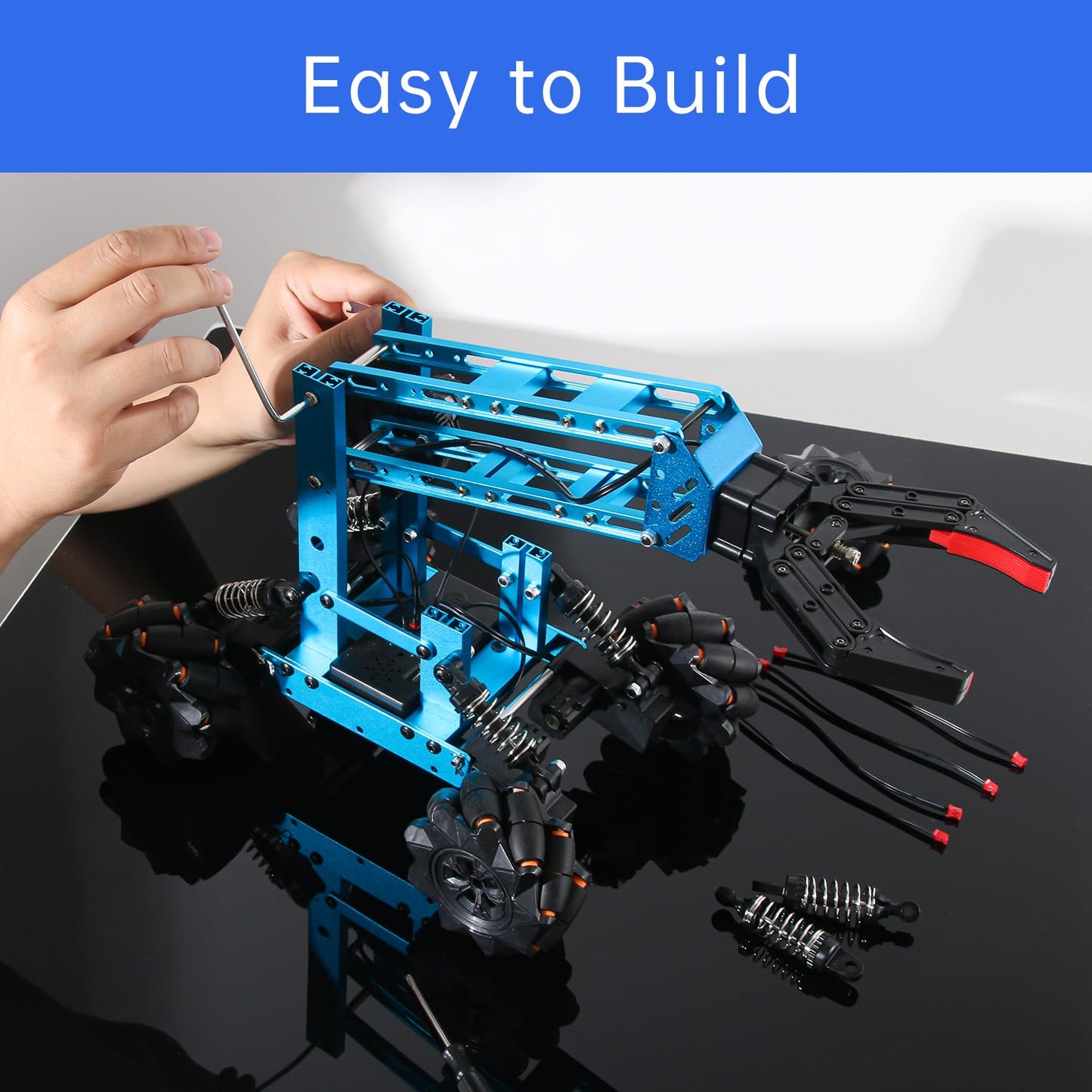VANLINNY Robot Arm,STEM Project for Boys Age 8-12,Robotic Kit for Aged 12-16,Educational Science Kits for Kids,Building Experiment Robotics Set Project Gifts for 8 9 10 11 12 Years Old Teens.
