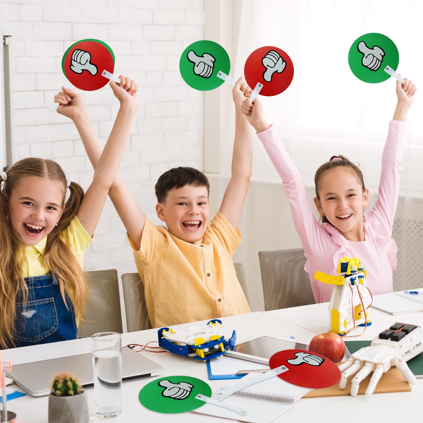 30 Pack Thumbs up Thumbs Down Classroom Voting Paddles Small Group Classroom Supplies Teacher Supplies, Yes or No Classroom Signs Student Supplies