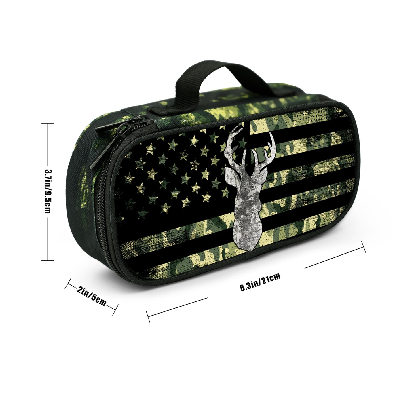 Droerfes Camo Deer Pencil Case Pencil Pouch Large Capacity Pen Bag School Office Organizer Stationery Storage Box For Girls Boys Teen Kids