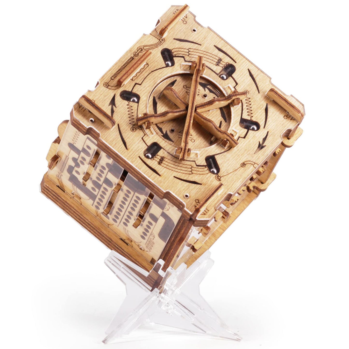 iDventure Cluebox Cambridge Labyrinth | Wooden Escape Room Puzzle Box | Engaging Brain Teaser with Hidden Money Compartment | Unique Gift for Adults