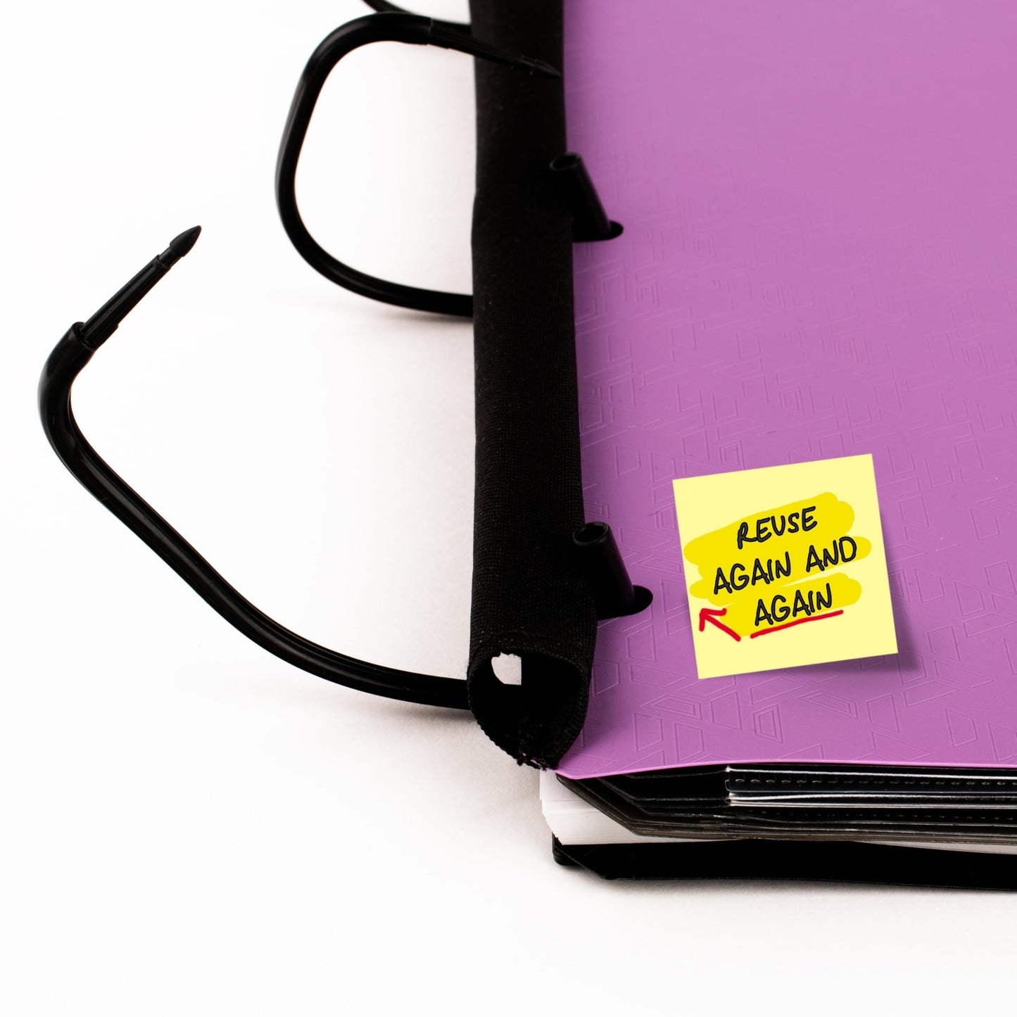 Five Star Flex Refillable Notebook + Study App, College Ruled Paper and 1 Inch TechLock Ring Binder with Customizable Cover, Pockets, Tabs and Dividers, 200 Sheet Capacity, Amethyst Purple (293260AB6)
