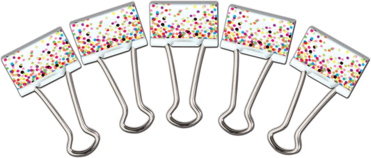 Teacher Created Resources Confetti Medium Binder Clips (TCR20857)