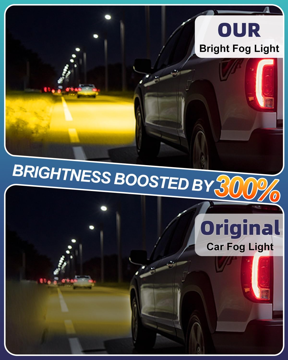 nsautolighting L1B LED Fog Light Bulbs 3200K Amber Yellow 4500LM Plug and Play for 2021+ Honda Civic Accord CR-V Ridgeline Passport Acura Inte