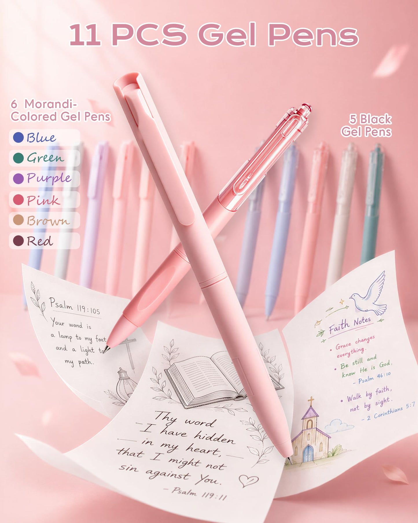 XKDOUS 60 Pcs Bible Study Supplies, Bible Study Kit for Women, Bible Journaling Supplies with Spiral Notebook Journal, Bible Tabs, Pen Case and More, Bible Highlighters and Pens No Bleed for Books