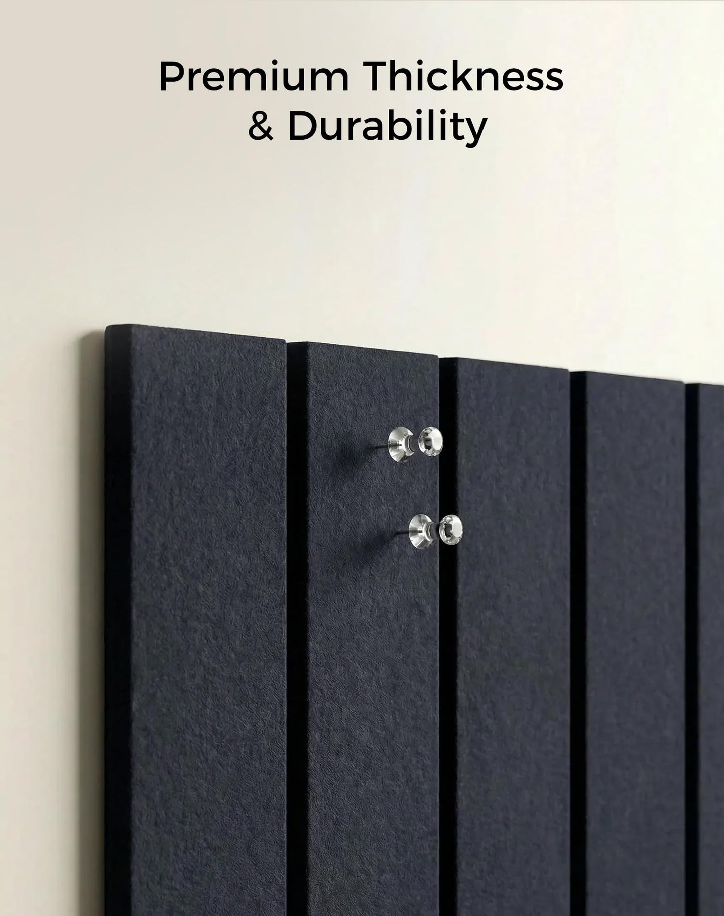 Aothia 12-Pack Felt Bulletin Board Tiles - 48x36 Modular Pin Board for Walls, 0.2" Thick Cork Board Alternative for Office & Classroom, 70 Adhesive Tabs & 40 Pushpins Included (Navy Blue)