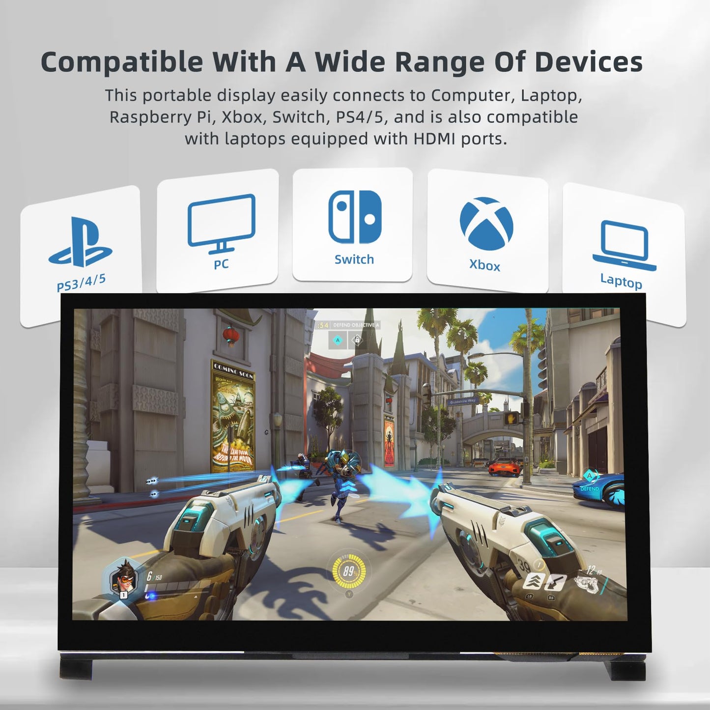 iPistBit 7 Inch IPS LCD Touch Screen Display 1024×600 HDMI Capacitive Mini Small Monitor for Raspberry Pi 5/4/3/2/B/B+, BB Black, Win 11/10/8/7