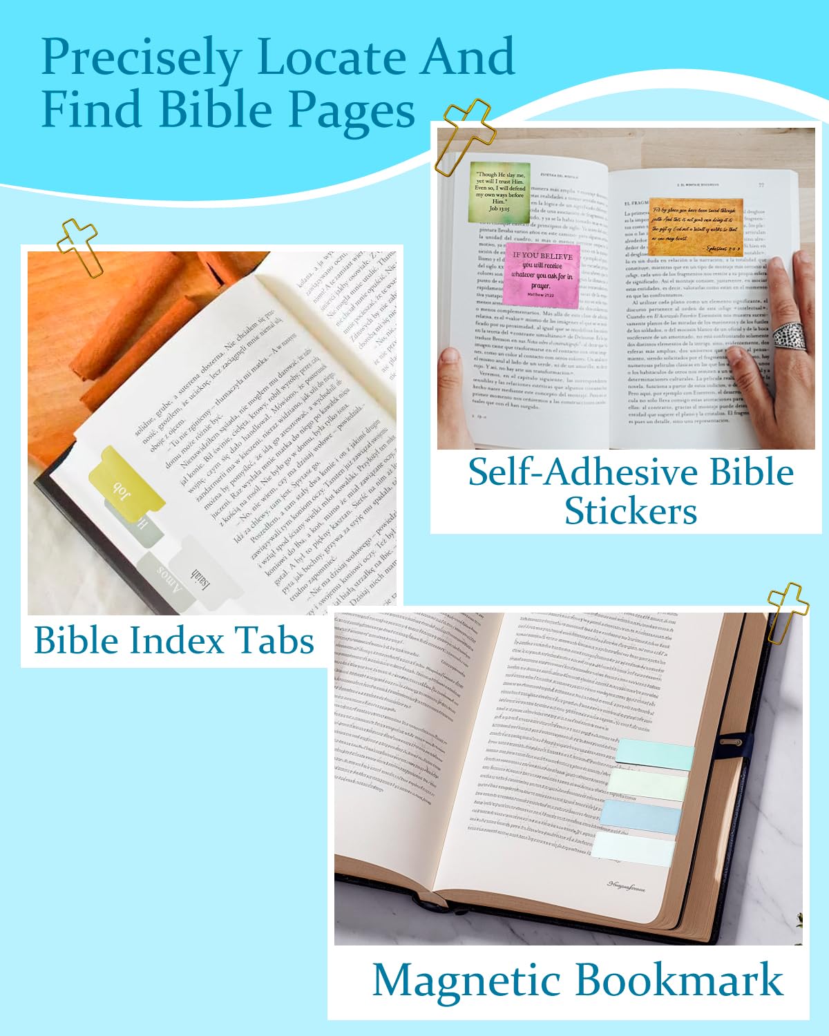 Piemow Bible Study Supplies - Bible Journaling Kit with Tabs, Highlighter, Notebook, Pen Case, Sticky Notes and More, Scripture Study Accessories for Women, Students, Beginner Christian Gifts