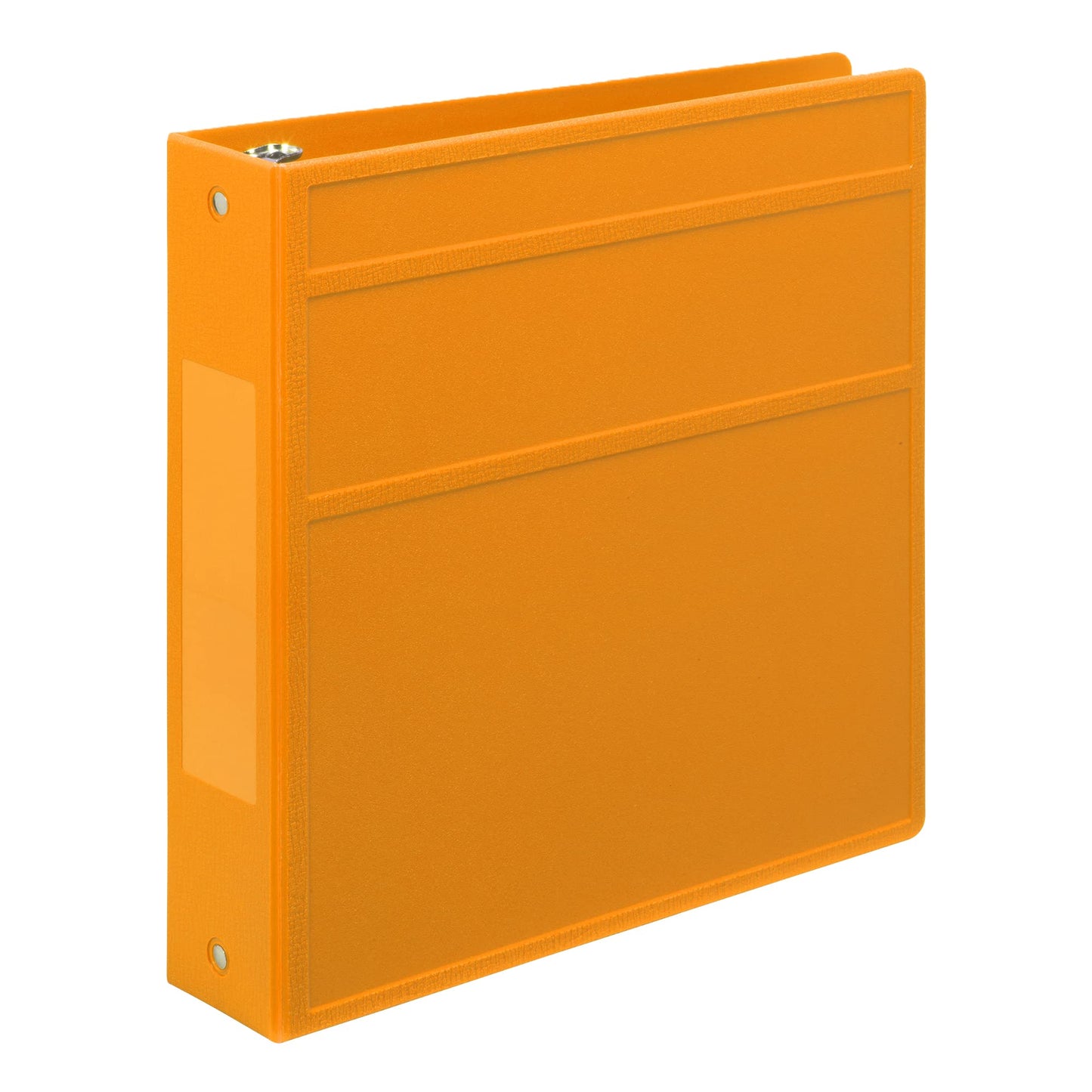 Carstens 2-Inch Heavy Duty 3-Ring Binder - Side Opening, Mango, Durable Plastic, Precision No-Gap Rings, Waterproof Cover, No Pockets, Holds 300 Letter-Sized Sheets, BPA-Free, Made in USA (2836-00-3R)