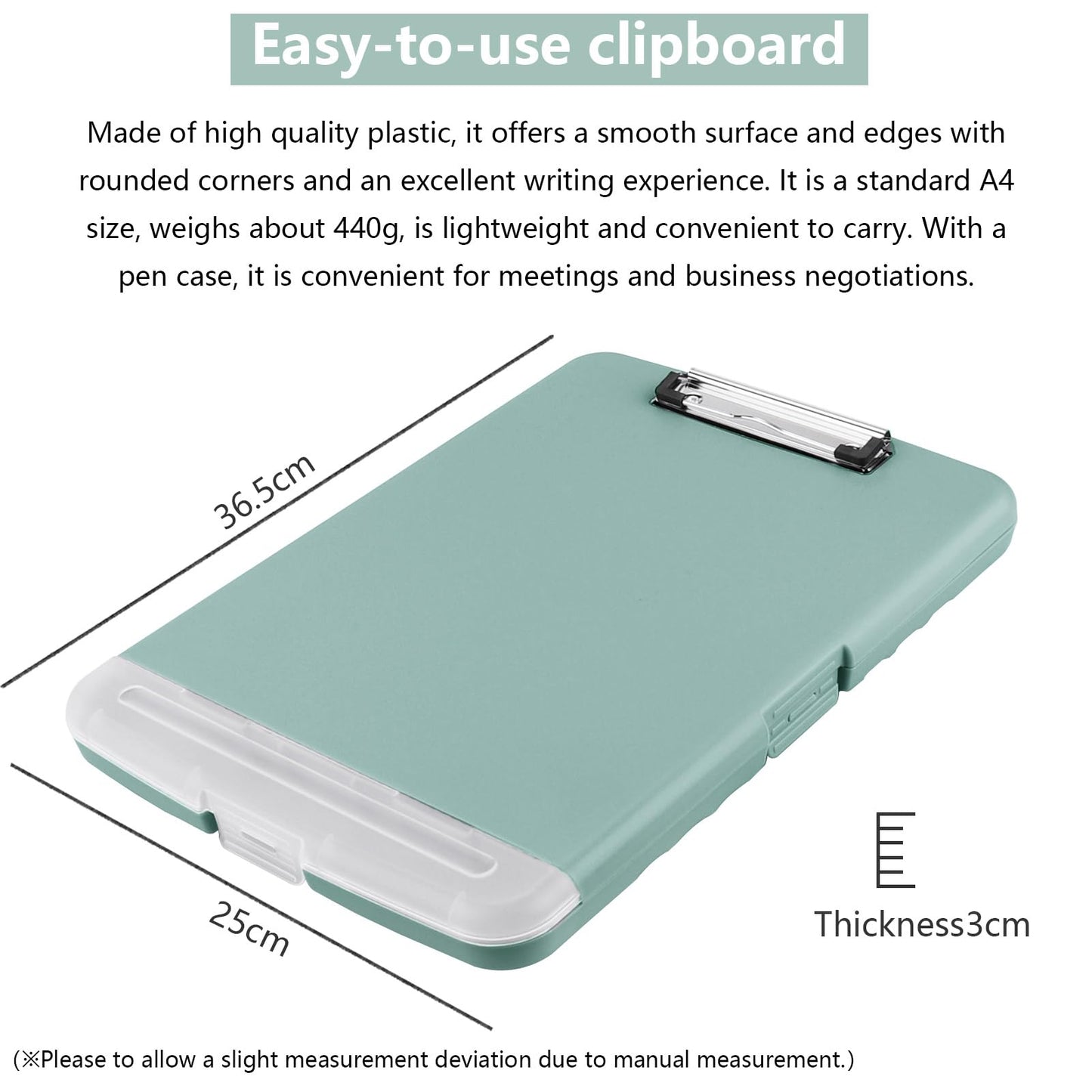 SFLHHDM Storage Clipboard with Pen Holder, High Capacity Clipboards for Classroom, Clip Boards 8.5x11 with Storage, Low-Profile Clip, Lightweight Plastic Clipboard for Kids, Lawers, Office Workers