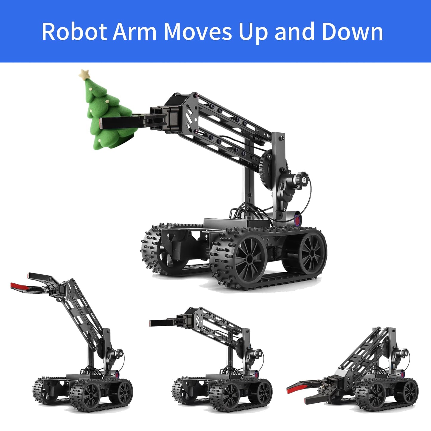 Robotic Arm Kit, Science Projects for Kids Ages 8-12, Cool Electronic Robot Kit for Boys & Girls to Learn Programming/Techology, Educational Toy Building Kits for Beginners, Xmas Birthday Gift.