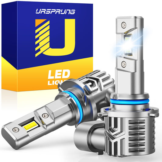 Ursprung 9005 Light Bulbs, 30000LM Brightness, 60000Hrs Lifespan, 6500K Cool White, Plug and Play, Pack of 2