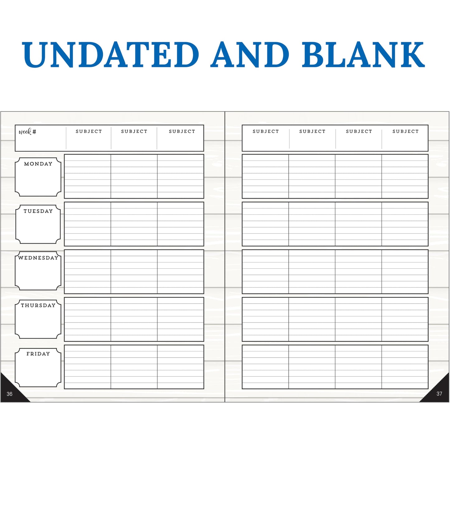 Carson Dellosa Education Modern Farmhouse Teacher Planner 2026-2027,Undated 8" x 11" Lesson Plan Book With Stickers, Class Schedule & Weekly Calendar School Supplies, Homeschool & Classroom Must Haves